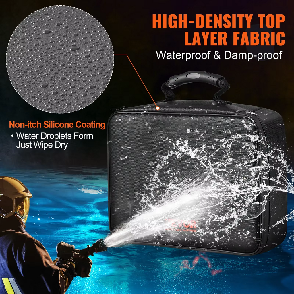 Portable Fireproof Waterproof Document Organizer Bag