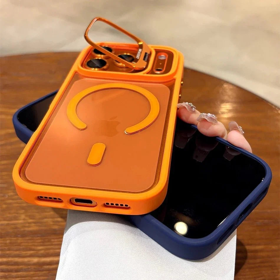 Funda protectora magnética NovaGuard — compatible con MagSafe, con cordón