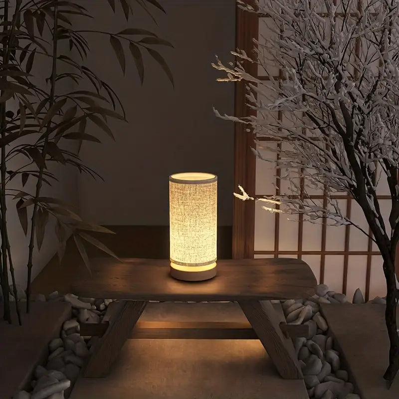 NaturalAura: elegante lámpara de noche de madera con luz suave | livraina