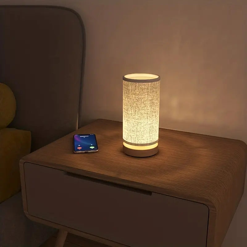 NaturalAura: elegante lámpara de noche de madera con luz suave | livraina