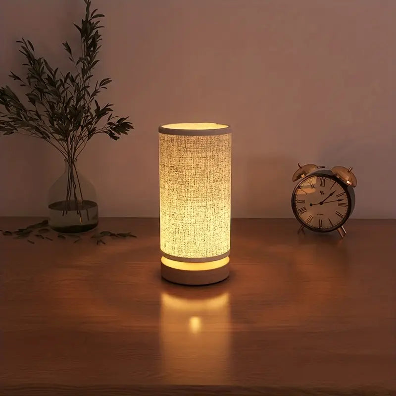 NaturalAura: elegante lámpara de noche de madera con luz suave | livraina