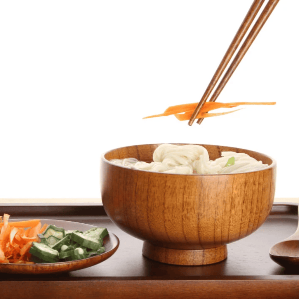 Set de masă din lemn natural – veselă elegantă inspirată de stilul japonez | livraina