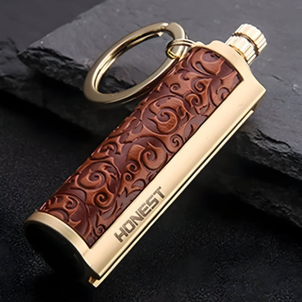 Waterproof Flint Fire Starter Keychain — Compact Survival Tool