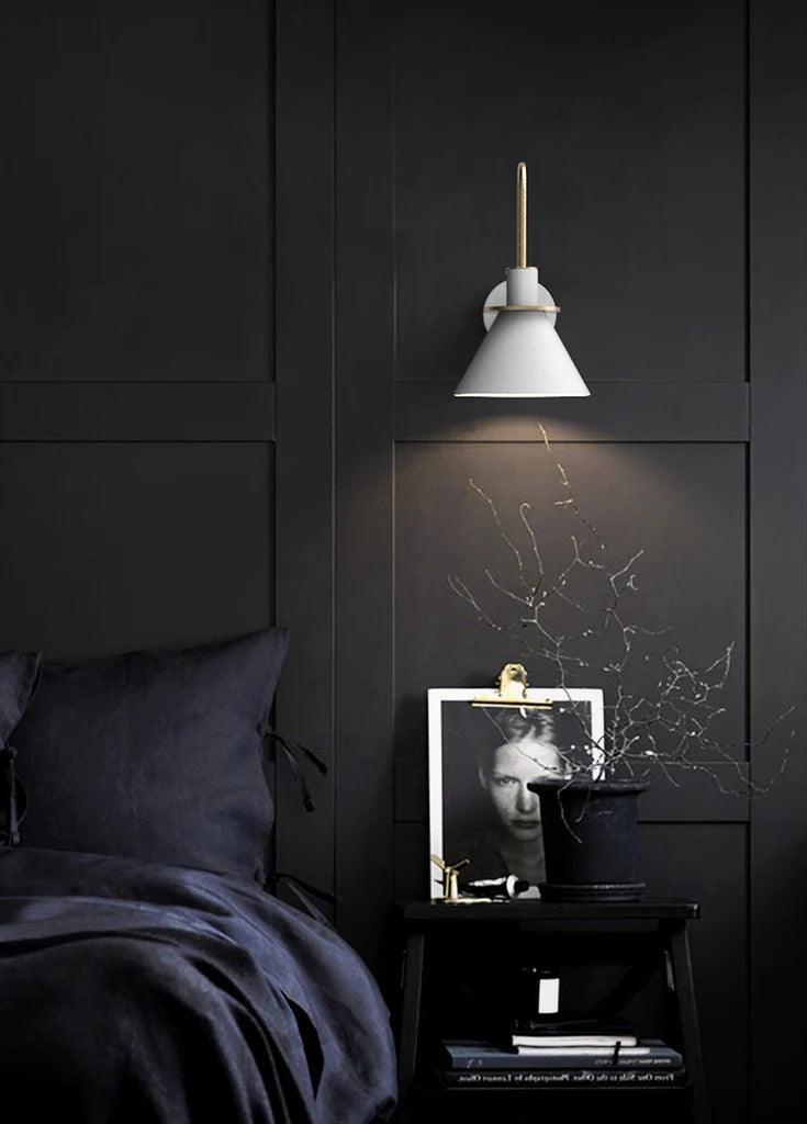 Apliques de pared modernos con diseño de cuerno para dormitorio | livraina