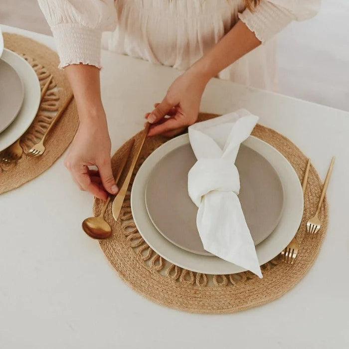 20-Piece Minimalist Gold Stainless Steel Flatware Set