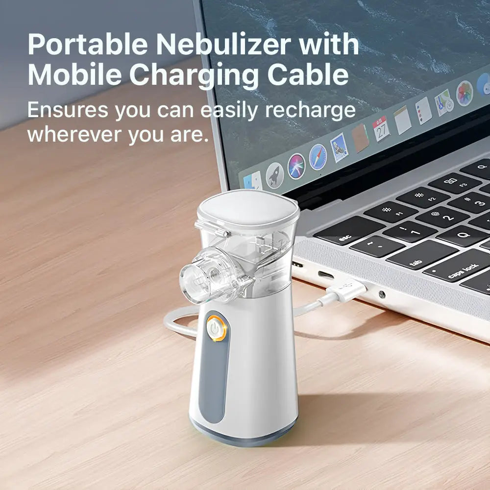 Inalatore nebulizzatore portatile — Erogazione di nebulizzazione ultrafine per alleviare tosse e difficoltà respiratorie