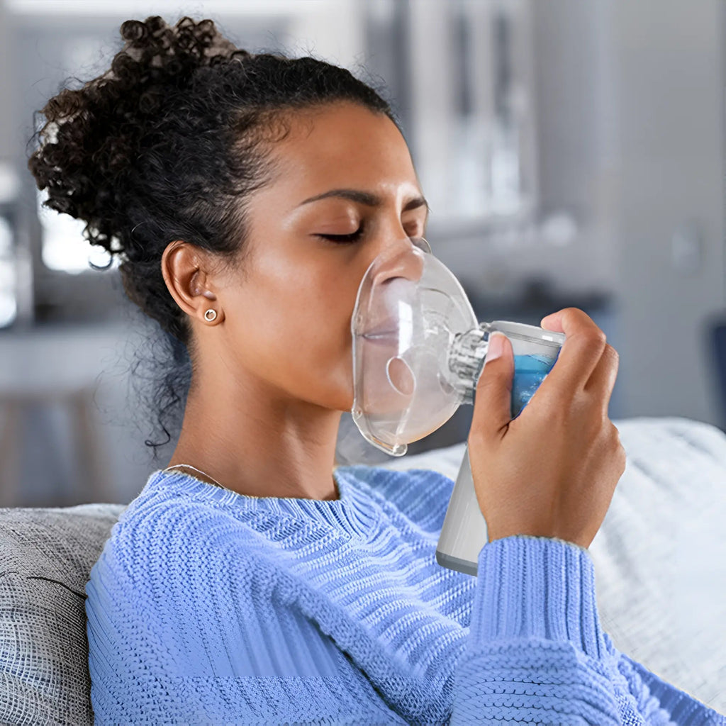 Inalatore nebulizzatore portatile — Erogazione di nebulizzazione ultrafine per alleviare tosse e difficoltà respiratorie