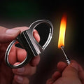 2-In-1 Keyring Survival Lighter — Weatherproof Design, Century-Long Lifespan