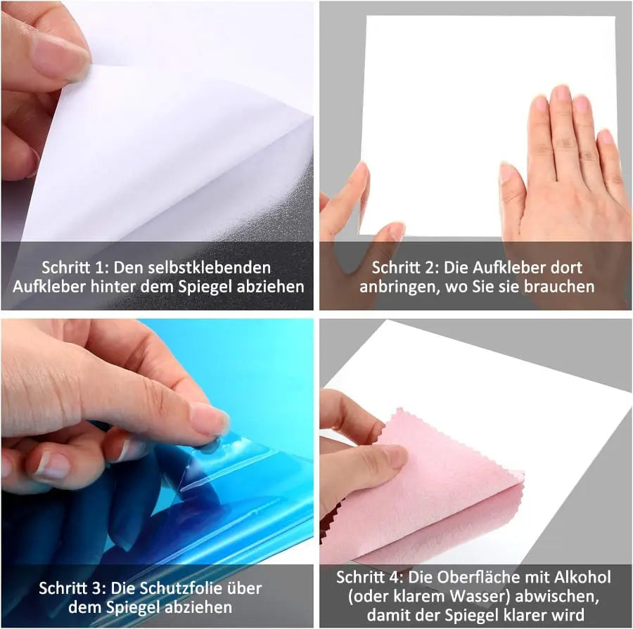 Selbstklebende flexible Spiegelfolie – klare Spiegelbilder, langlebige Leistung