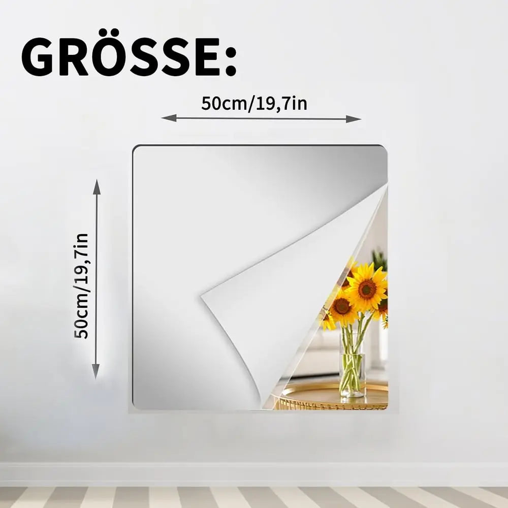 Selbstklebende flexible Spiegelfolie – klare Spiegelbilder, langlebige Leistung