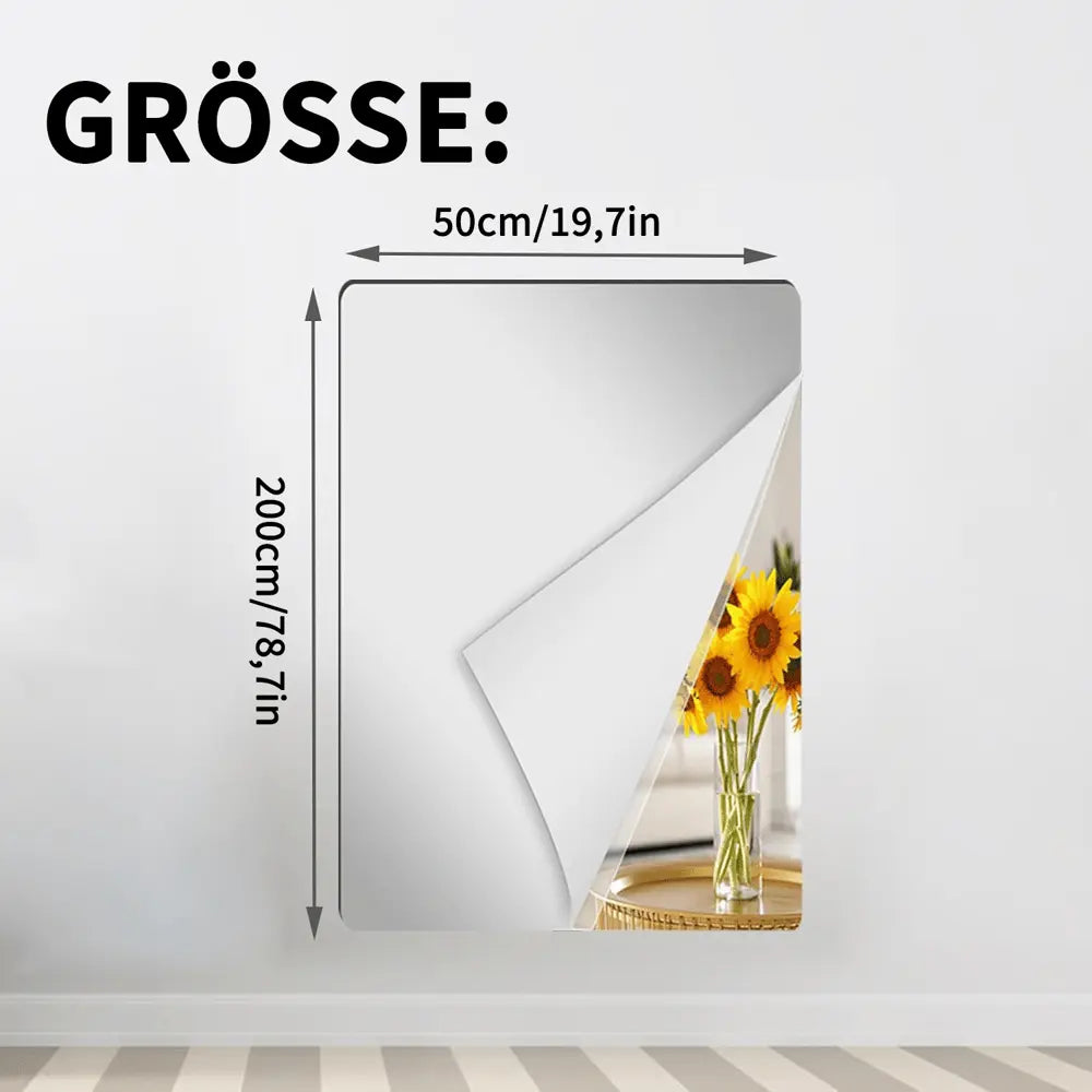 Selbstklebende flexible Spiegelfolie – klare Spiegelbilder, langlebige Leistung