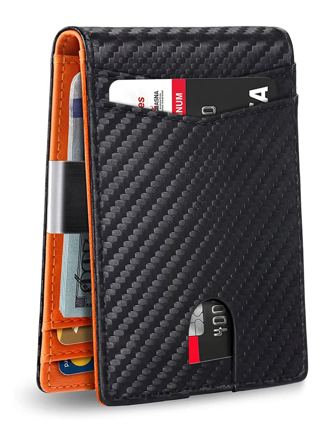 Portafoglio in pelle SafeSlim Ultra Compatto con protezione RFID da uomo
