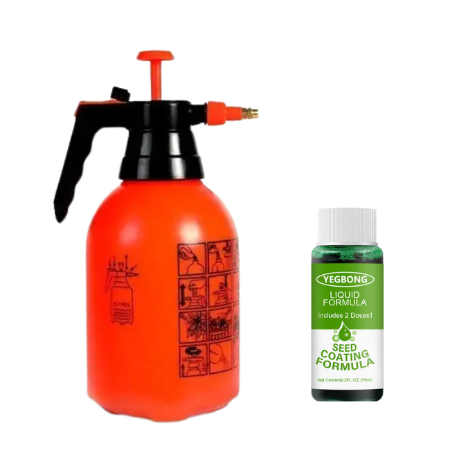Natuurlijke gazonherstellende spray met graszaadformule | livraina