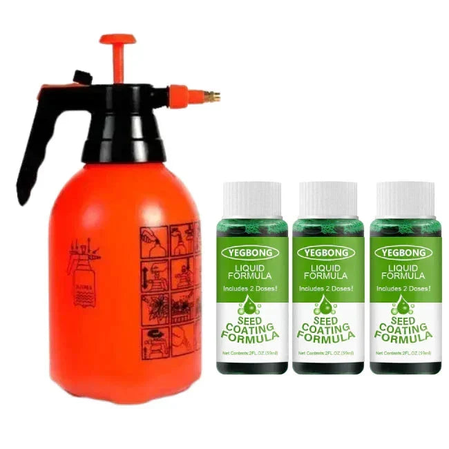 Natuurlijke gazonherstellende spray met graszaadformule | livraina