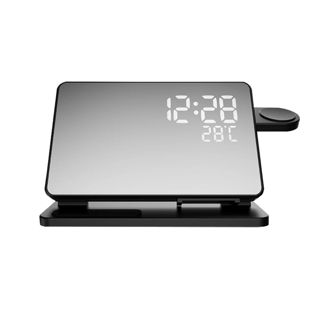 Réveil avec station de charge rapide 3-en-1 pour iPhone, Watch et AirPods