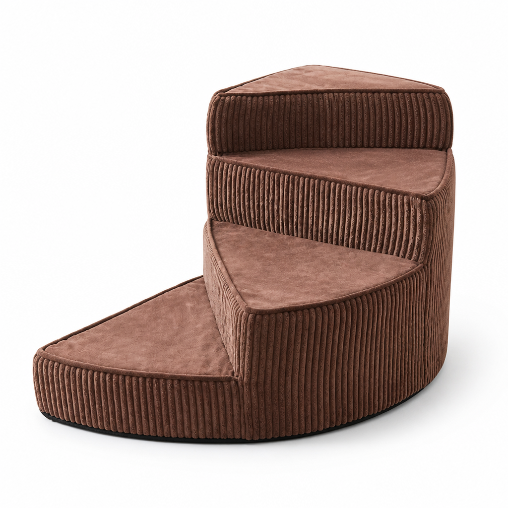 Orthopedic Non-Slip Foam Dog Stairs (Space-Saving) | livraina