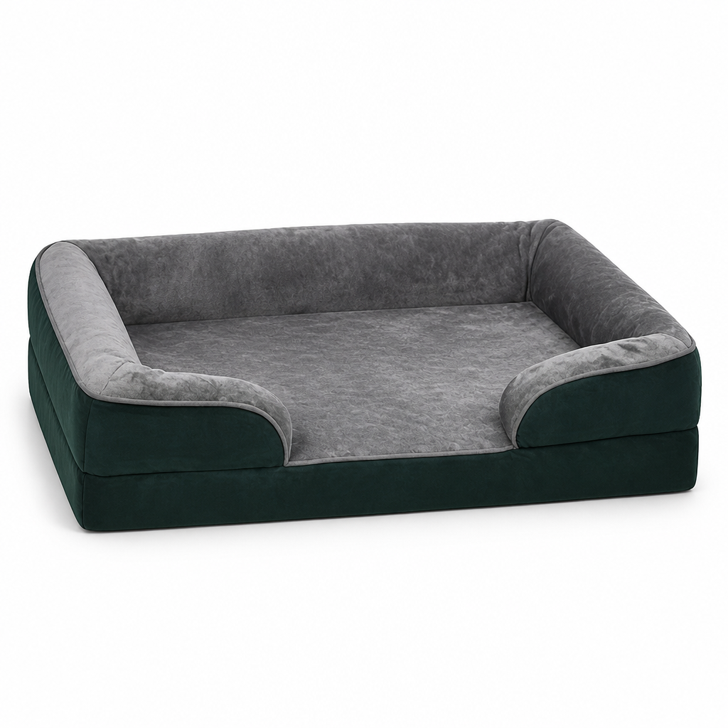 Cama ortopédica de espuma para perros con funda lavable (base antideslizante) | livraina