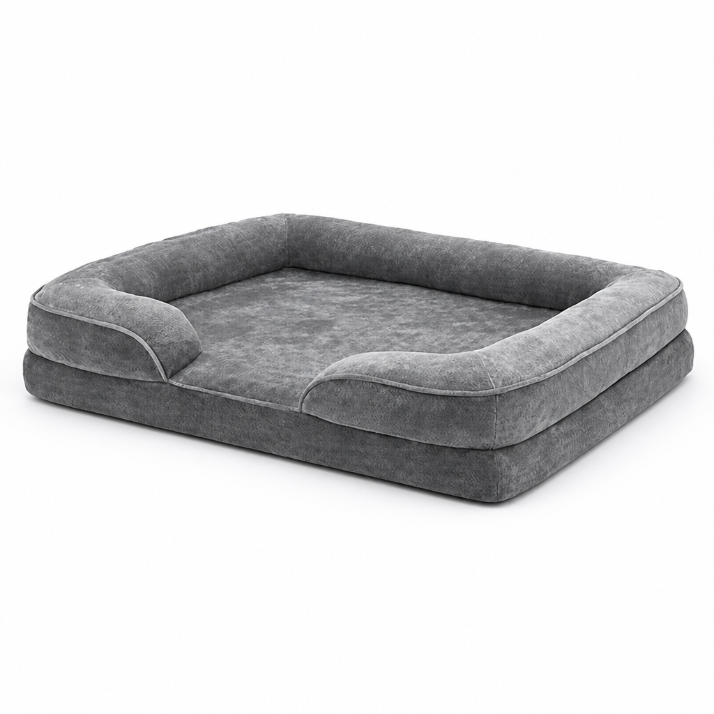 Orthopädisches, kuscheliges, waschbares und rutschfestes Hundebett | livraina