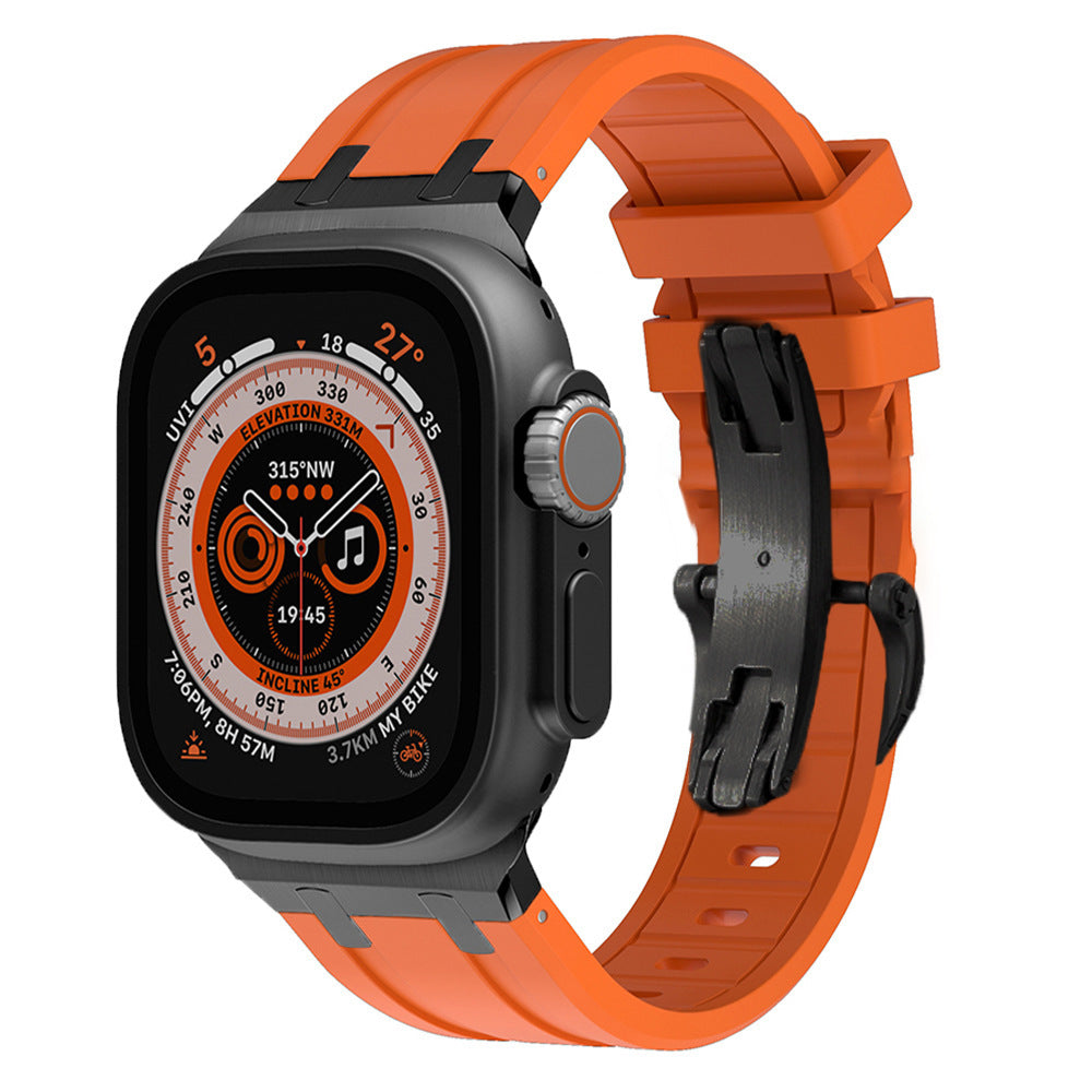NovaLink tykk silikonrem til Apple Watch — titanadapter