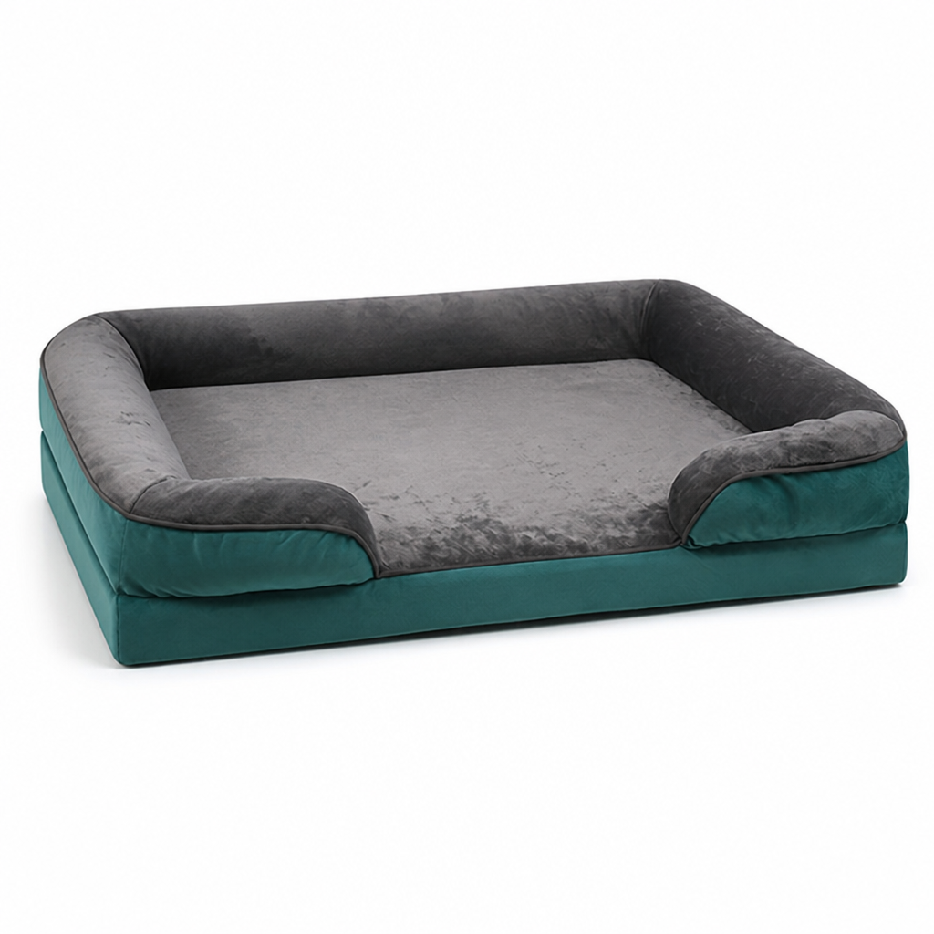 Cama ortopédica de espuma para perros con funda lavable (base antideslizante) | livraina