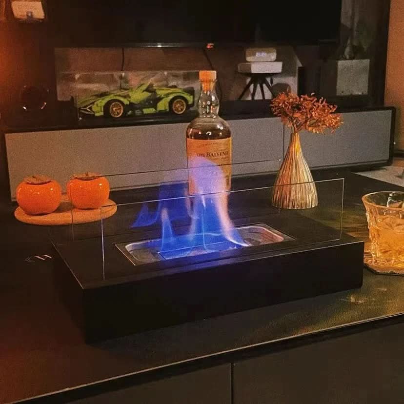EmberNova Bioethanol Table Fireplace — Smoke-Free Real Flame