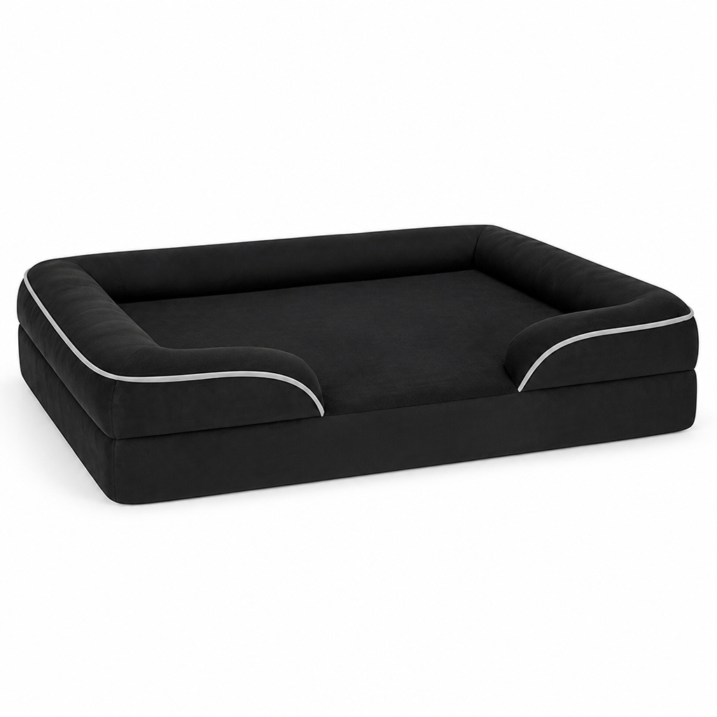Cama ortopédica de espuma para perros con funda lavable (base antideslizante) | livraina