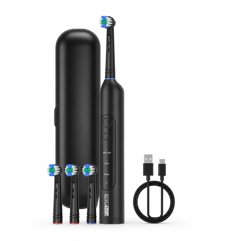 Eltandborste med flera lägen och USB-C-laddning – utbytbara borsthuvuden | livraina
