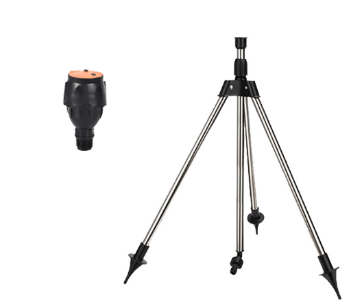 AquaPulse Aspersor de riego giratorio — cobertura ajustable de 360°