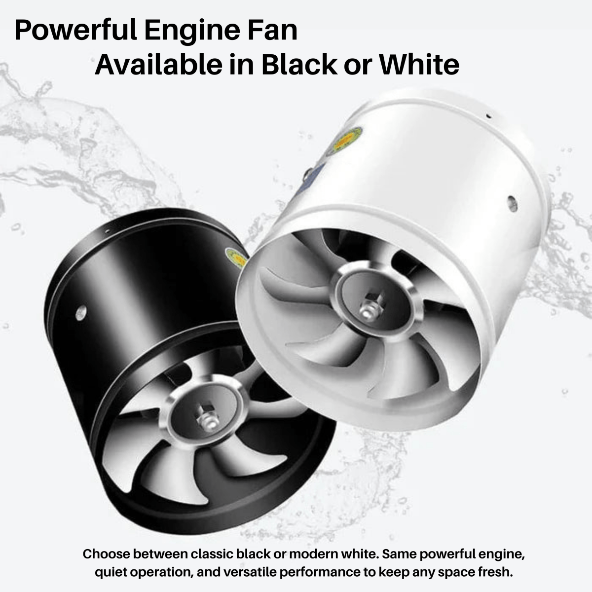 VentGlow مروحة شفط هادئة — تدفق هواء قوي وهواء منعش