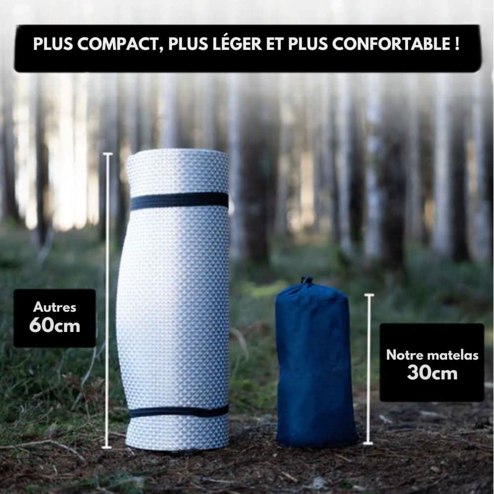 TrailPace Inflatable Camping Mattress — Foot Pump, Built-In Pillow