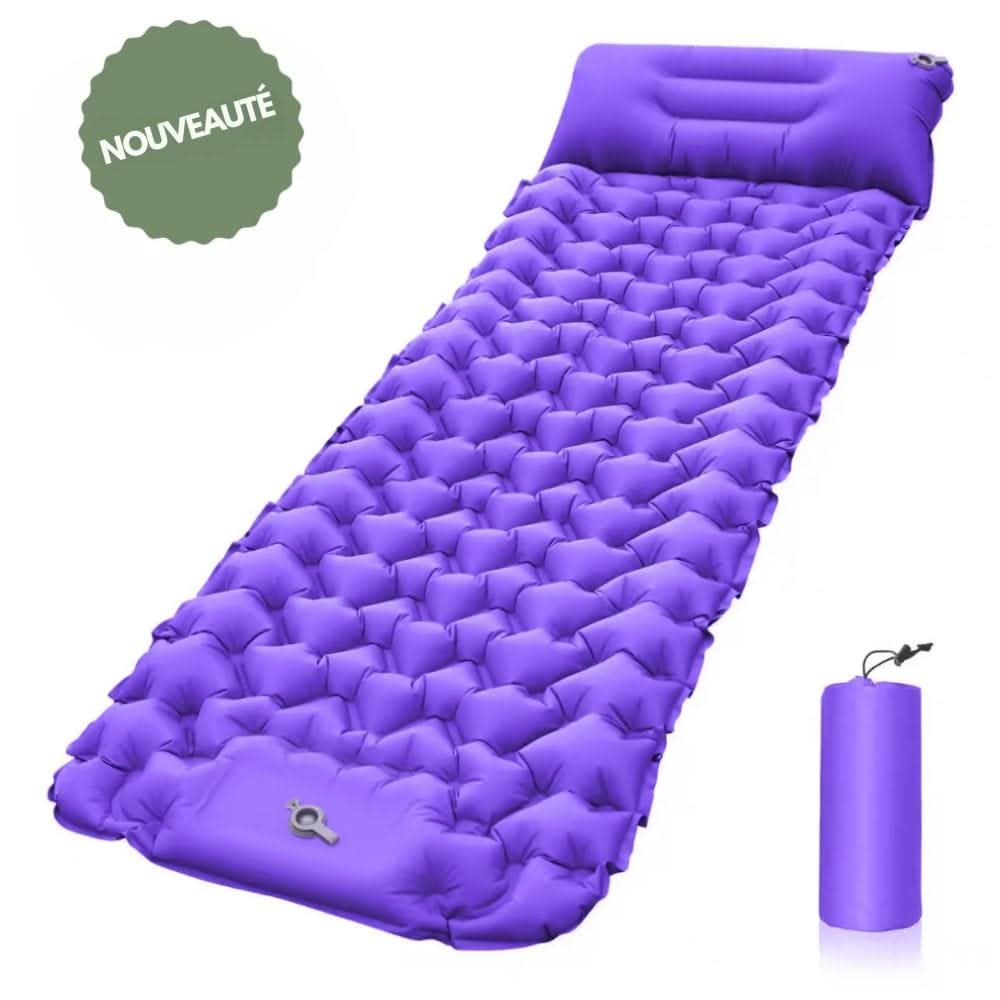 TrailPace Inflatable Camping Mattress — Foot Pump, Built-In Pillow