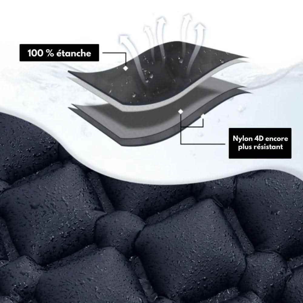TrailPace Inflatable Camping Mattress — Foot Pump, Built-In Pillow