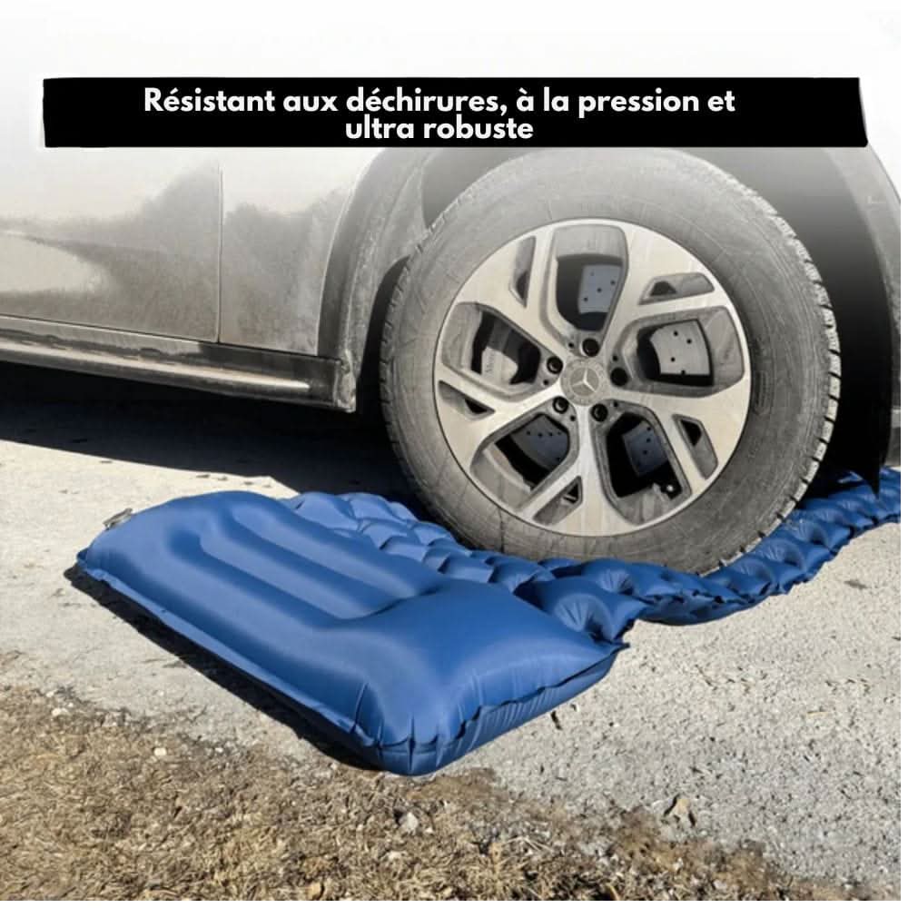 TrailPace Inflatable Camping Mattress — Foot Pump, Built-In Pillow