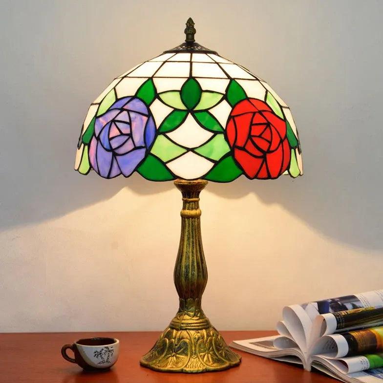 Barevné vintage skleněné stolní lampy v evropském stylu | livraina