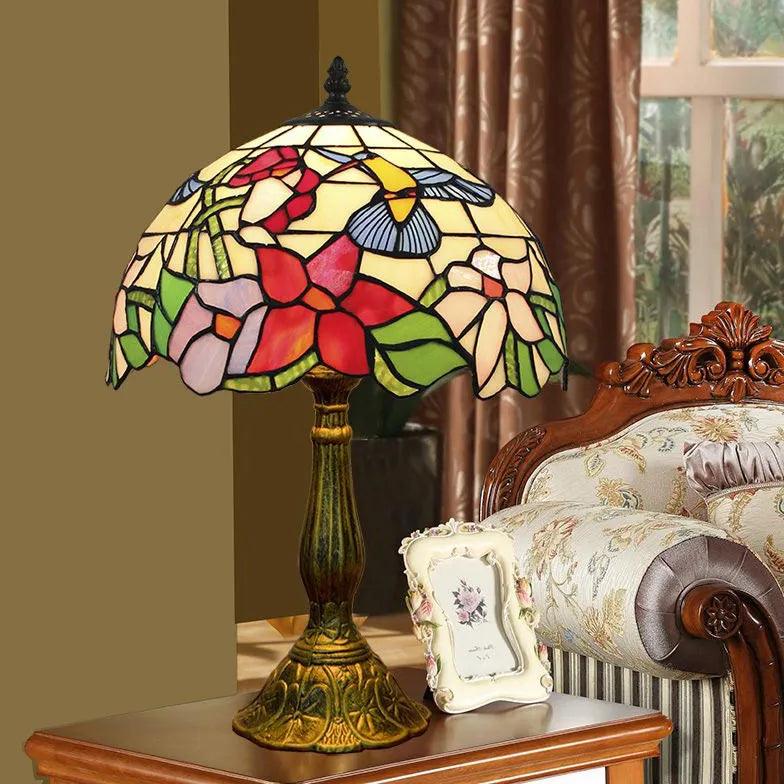 Barevné vintage skleněné stolní lampy v evropském stylu | livraina