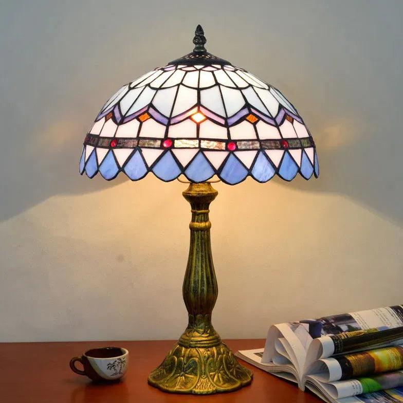 Barevné vintage skleněné stolní lampy v evropském stylu | livraina