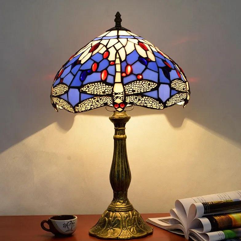 Barevné vintage skleněné stolní lampy v evropském stylu | livraina