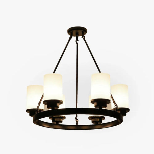 American Glass Candleholder Hanging Pendant Light for Bedroom | livraina