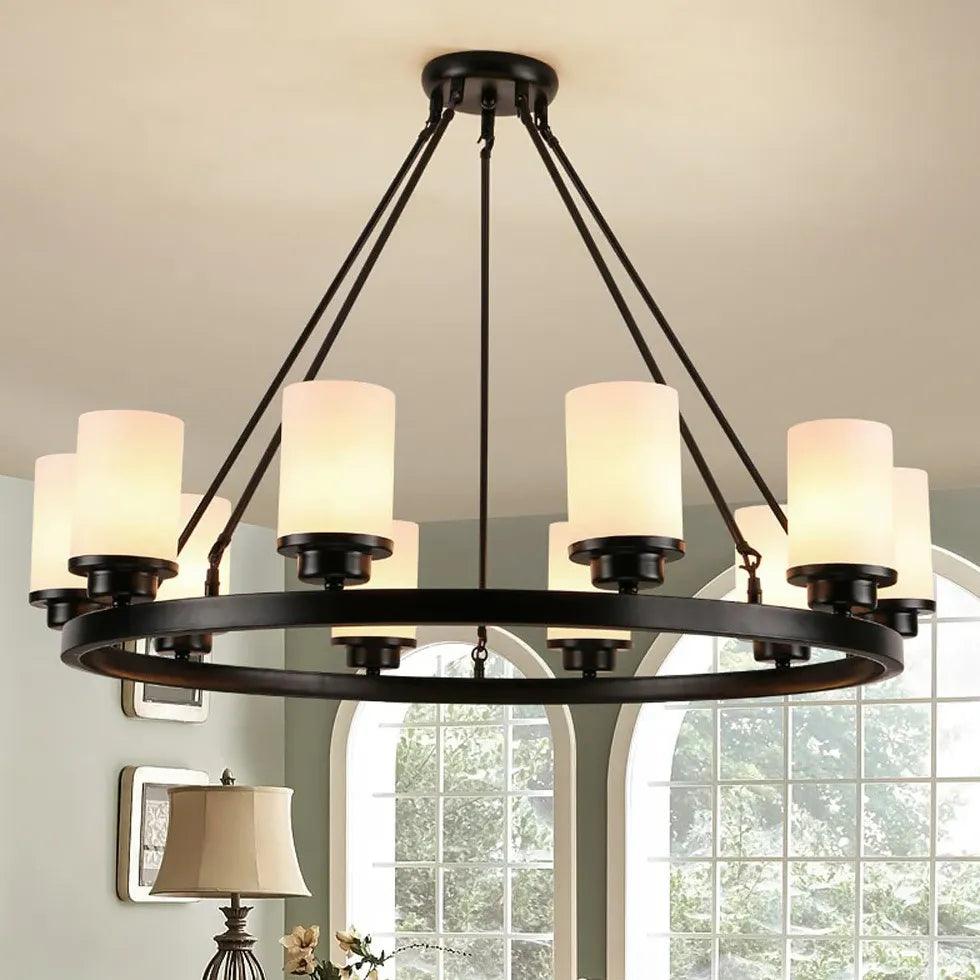 American Glass Candleholder Hanging Pendant Light for Bedroom | livraina