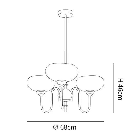 Franse vintage glazen hanglampen met melkglazen kap | livraina