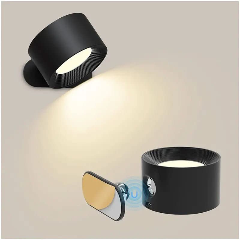 NovaGlow trådlös LED-lampa — roterbart lamphuvud med 360-graders rotation