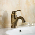 Miscelatore antico in ottone per lavabo da bagno — rubinetto per lavabo per impieghi gravosi