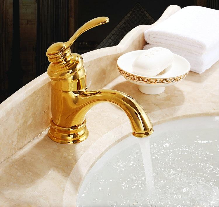 Miscelatore antico in ottone per lavabo da bagno — rubinetto per lavabo per impieghi gravosi