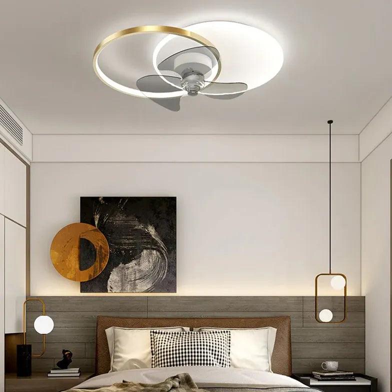 Verdeckte, geräuschlose Deckenleuchte mit Ventilator fürs Schlafzimmer | livraina