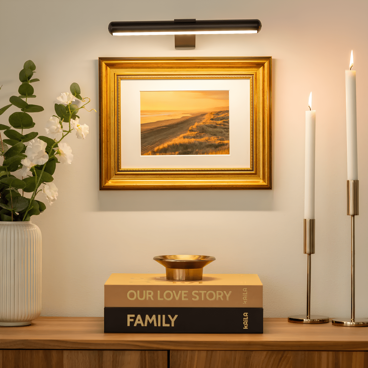 LumaNova trådløs USB-oppladbar LED-vegglampe