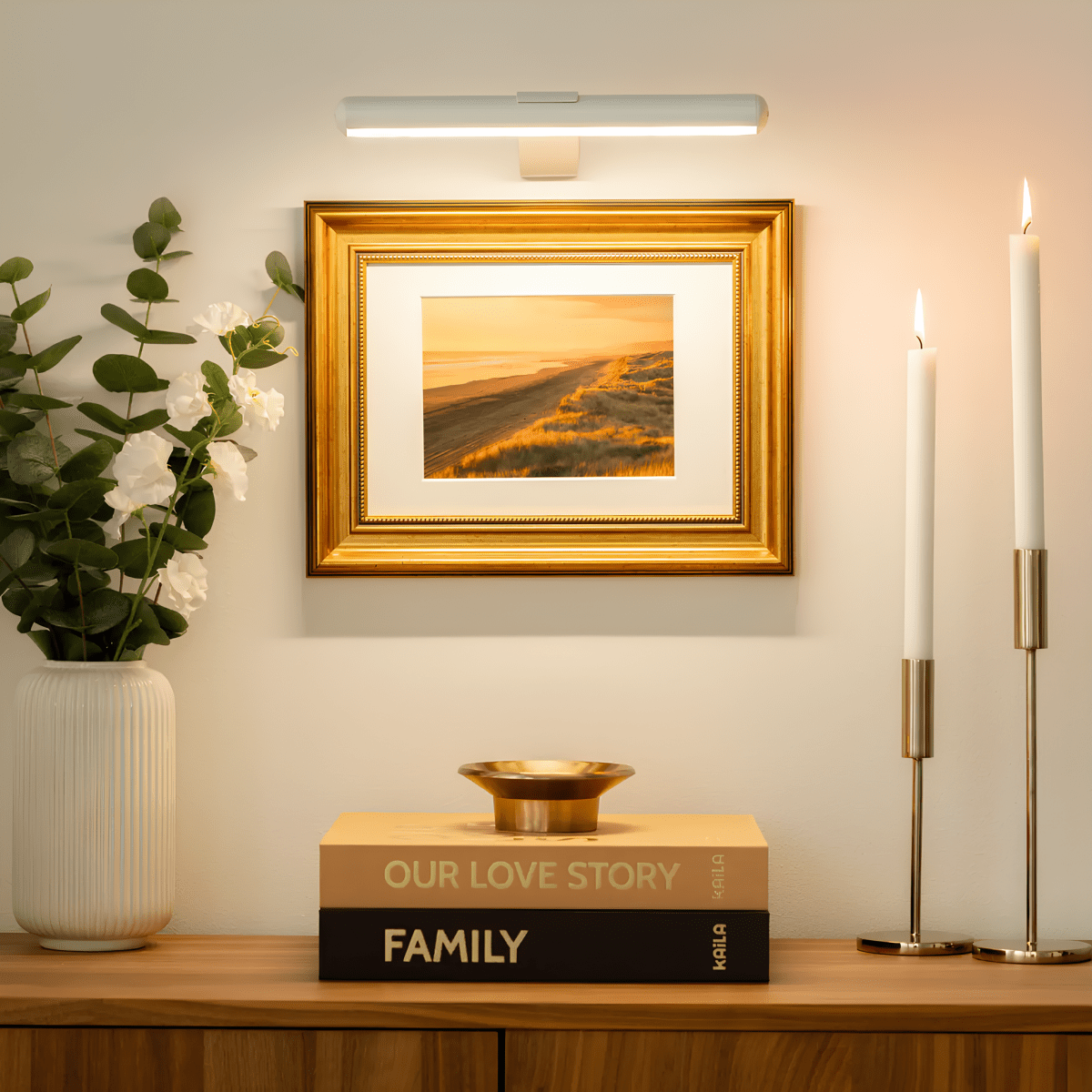 LumaNova trådløs USB-oppladbar LED-vegglampe