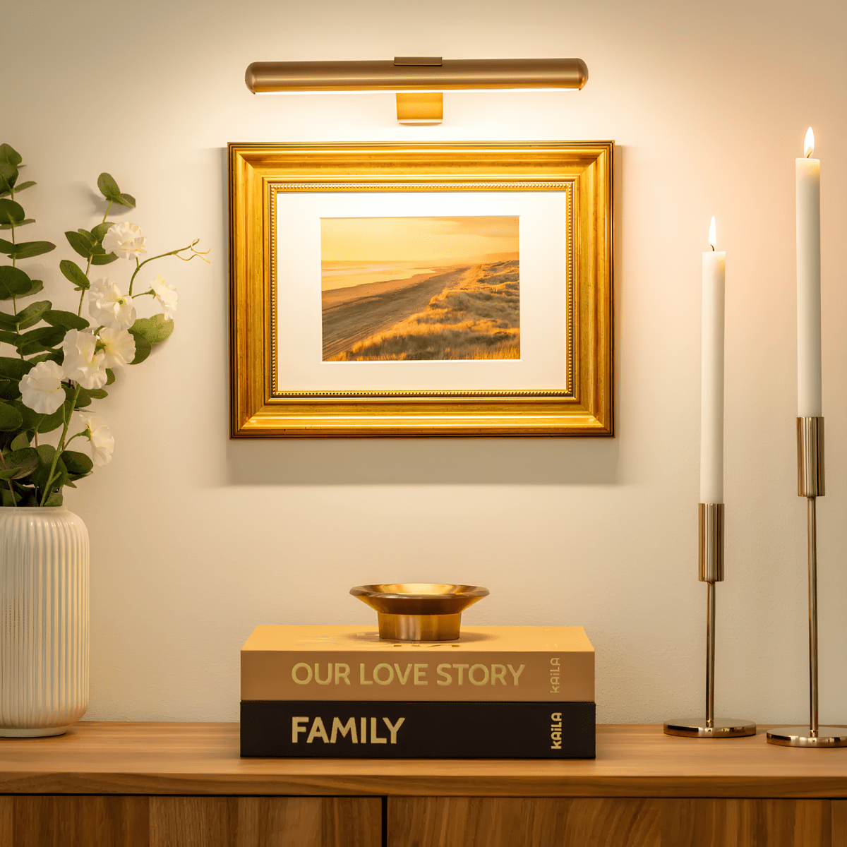 LumaNova trådløs USB-oppladbar LED-vegglampe