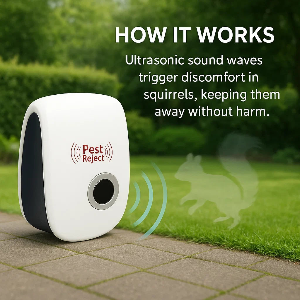 Dissuasore ultrasonico per scoiattoli ApexGuard - efficace in 48 ore