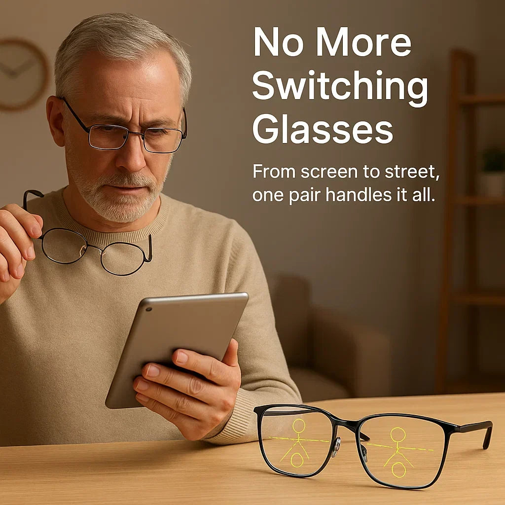 German Designed Progressive Eyeglasses — Clear Vision All Day