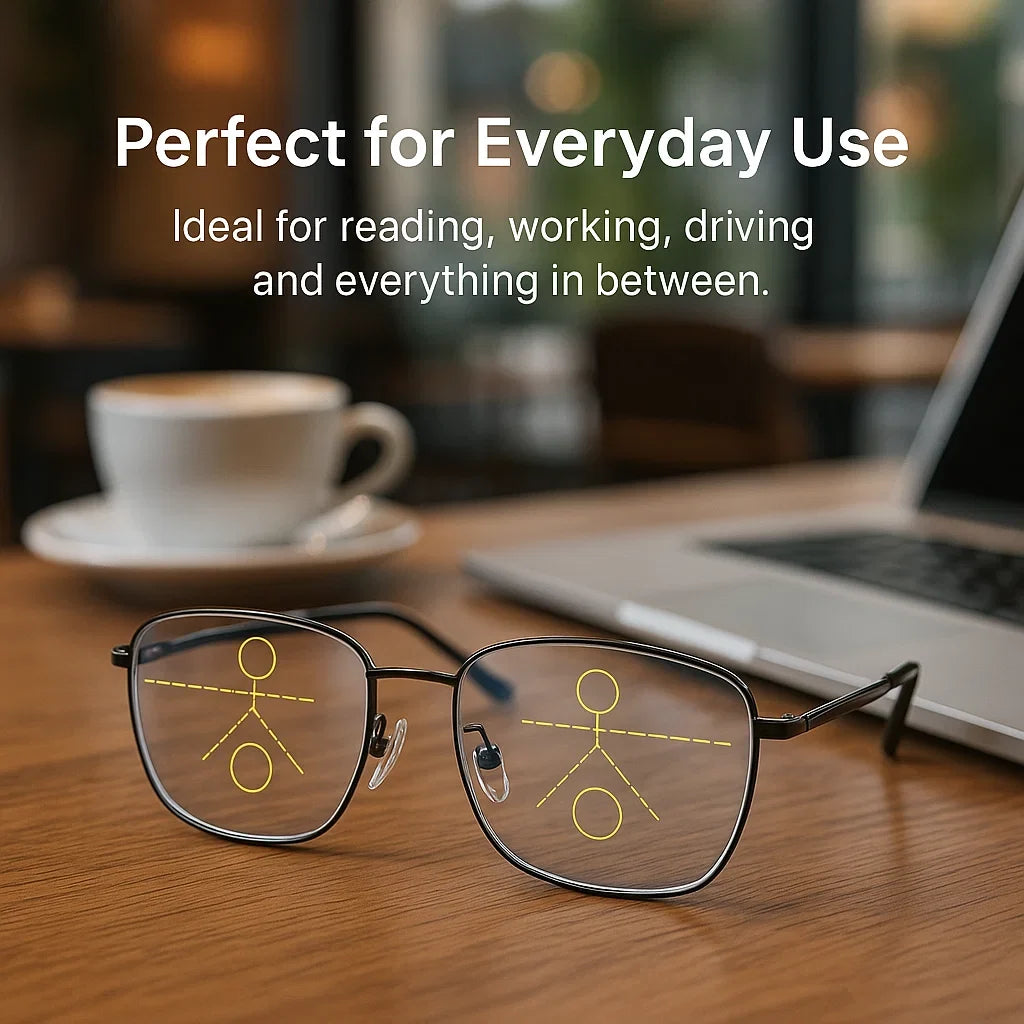 German Designed Progressive Eyeglasses — Clear Vision All Day
